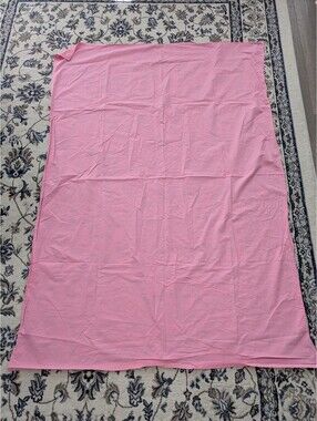 Classic Solid Pink Bed Sheet – Lightweight Cotton Blend Flat Replacement Sheet